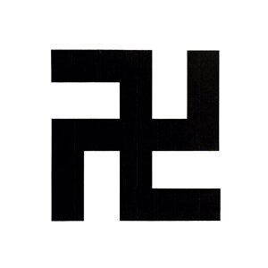 卍スタンプ まんじゴム印 70ミリ角 7センチ角寺院用 神社用 印鑑 はんこ 御朱印 家紋 宗門 寺紋 社紋 五つ割り万字 万字紋