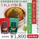 【メール便送料無料】佐賀県特産 うれしの紅茶 ストレートとレモングラスブレンドの飲み比べセット ティーバッグタイプ 10パック×2袋紅茶 ストレートティー 国産 和紅茶柔らかな甘みのストレートと国産レモングラスの香りをお楽しみ下さい【NEW】