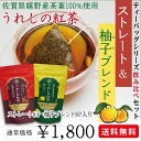 【メール便送料無料】佐賀県特産 うれしの紅茶 ストレートとゆずブレンドの飲み比べセット ティーバッグタイプ紅茶 ストレートティー 国産 和紅茶柔らかな甘みのストレートティーと柚子の香りが際立つ爽やかな紅茶【NEW】