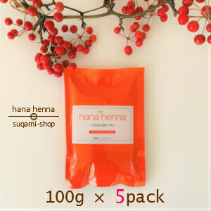 hana henna 100g×5パックハナヘナ ナチ