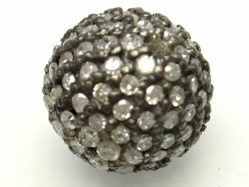 楽天SUGAR JEWEL 楽天市場店計0.70ct ホワイトダイヤモンド 128石 ミラーボール 縦貫通穴 シルバー 2ピース