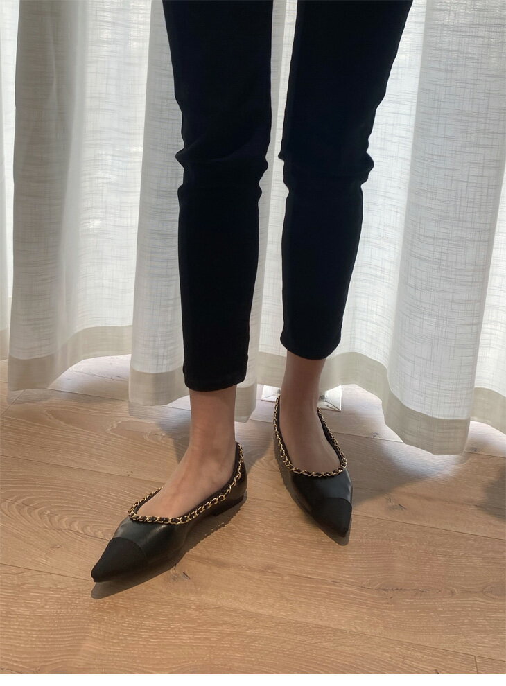 パンプス ポインテッドトゥ ぺたんこ レディース バイカラー 異素材 切り替え フラット 美脚 シューズ ローヒール 大人 きれいめ おしゃれ 可愛い キレイ 疲れない 2021春夏新作 【lmd166-29】【予約販売：15-20日】【送料無料】宅込
