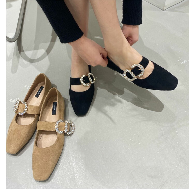 パンプス ローヒール バンド ストラップ レディース スクエアトゥ フラットヒール ビジュー ベルト 美脚 シューズ きれいめお 呼ばれ 二次会 パーティー おしゃれ 可愛い 疲れない 2021春夏新作 【lmd8082-29】【予約販売：15-20日】【送料無料】宅込