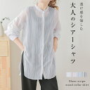 【半額クーポン対象】シャツ シアーシャツ 長袖 ロングシーズン トップス レディース 透け感 涼しい 柔らか おすすめ おしゃれ ブラック フリーサイズ 2025秋冬 【lstp302-348】【即納:1-5営業日】【送料無料】ユ込2