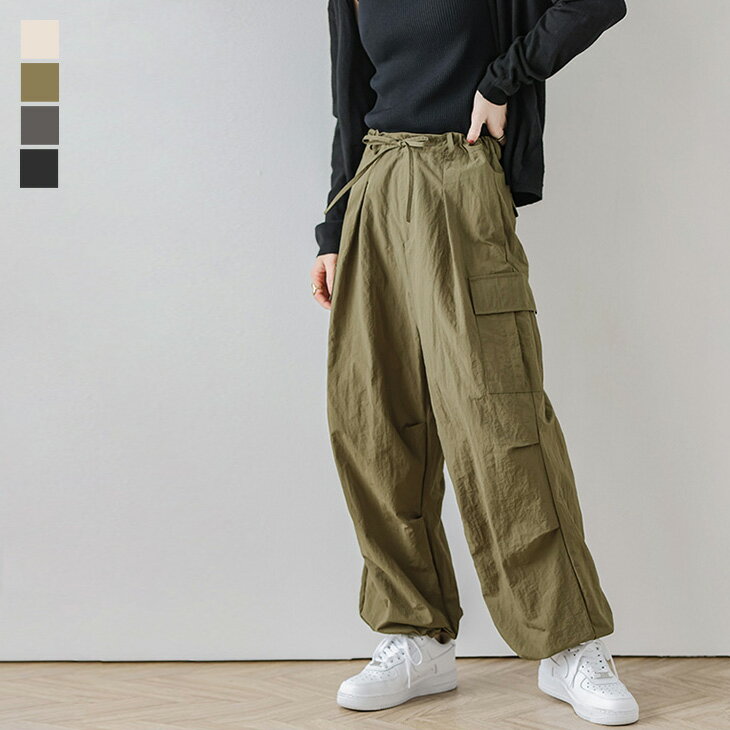 【半額クーポン対象】ボトムス パンツ カーゴパンツ ダーツ加工 レディース 大人カジュアル おすすめ おしゃれ メンズライク フリーサイズ メール便 2023春夏新作【lsbt209-501】【即納：1-5営業日】【送料無料】ヤ込1のサムネイル