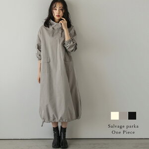 【25AW×半額クーポン】ワンピース サルベージ ミリタリー スタンドネック アウトドア スモック パーカー 長袖 レディース 2025秋冬新作 【lswpaw24-625】【rp】【即納:1-5営業日】【送料無料】メ込2
