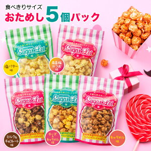 ポップコーン マッシュルーム 【5個パック キャラメル味 塩バター味 ミルク＆チョコレート味 チーズ＆キャラメル味 南高梅かつお味】ポップコーン シュガーレイ★幸運を呼ぶポップコーン インスタ映え スイーツ 父の日 プチギフト ギフト プレゼント 贈り物 可愛い