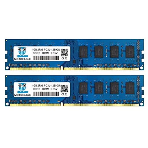 DDR31600MHzPC3-12800240PinDIMM8GB(2x4GB)2RX8電圧1.35V/1.5VNon-EccCL11デスクトップPC用メモリ