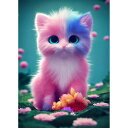 JISHSHAYダイヤモンドアート動物30x40cm5dダイヤモンドアート猫かわいいダイヤモンドペインティング全面貼り付けタイプモザイクビーズ手芸品キットダイヤモンドの絵ハンドメイド人気芸術…(3)