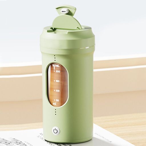 MACOLAUDERシェーカーボトルDIY「快楽水」30秒で電動撹拌1ヶ月充電不要300ml一人分容量電動シェイカーコーヒーカップ自動かき混ぜコップコーヒー粉ミルク蛋白粉Tritan材質BPAフリーUSB充電