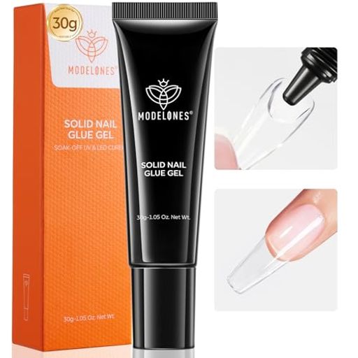 Modelonesソリッドネイルグルージェル30gクリアチップ用超強力接着剤アクリルエクステンション・プレス..
