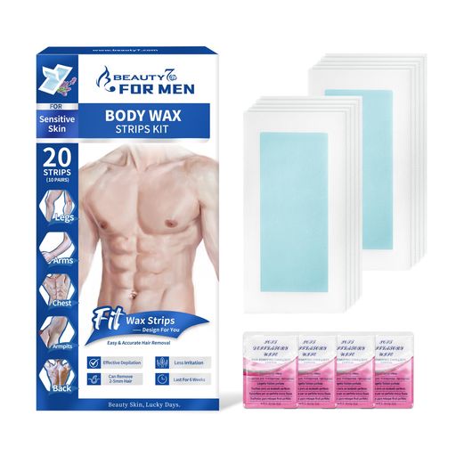 Beauty7メンズ脱毛シート20回ワックスシート除毛テープ眉毛ワックス10組20回入り眉毛身体顔敏感肌除毛..