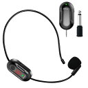 GIECYワイヤレスマイク無線マイクステージポータブル拡声器50メートル伝送範囲自動ペア音量調整耳掛式日本語説明書付き(2)