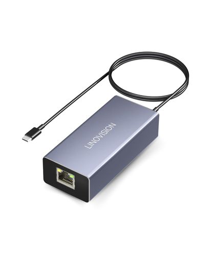 LINOVISIONPOEからUSB-Cへのコンバーター、1本のケーブルでデータと充電、IEEE802.3af/atPOEからUSBタイプCへの変換、10/100Mbpsイーサネット、9V/2.22Aまたは5V/2A出力、携帯電話やタブレットに適用