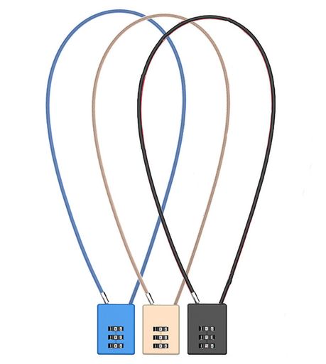 YAVINCOL3個入スーツケースロック3桁のコードダイヤル錠パスワード防犯ロックダイヤル錠ナンバー錠3桁..