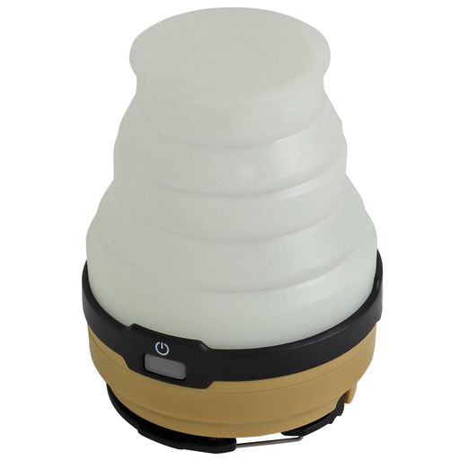 DOD(ディーオーディー)LEDソーラーポップアップランタンUSB充電(電池別売り)連続点灯80時間200ルーメンL1-427-TNタンカラー