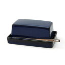 ゼロジャパン バターディッシュ ジーンズブルー 14.5×9CM バターナイフ付 BYK-12 JB