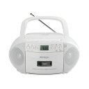 WINTECH【CDラジカセ】CDR-YS2ホワイトシンプル&コンパクトAM/FM(ワイドFM対応)デジタルチューニング外部入力端子電源ケーブル付属単二乾電池x6本(別売)