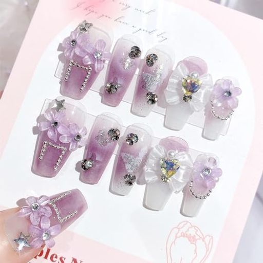 XUZOOネイルチップ 付け爪 かわいい 