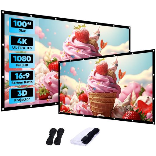 プロジェクタースクリーン4K対応1080PFHD対応ホームシアター