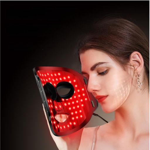 [Derlights] LED美顔マスク 赤色ライトマスク7色LED光 スキンケア フェイスケア タイマー機能 女性用スキントリートメントマスク近赤外線