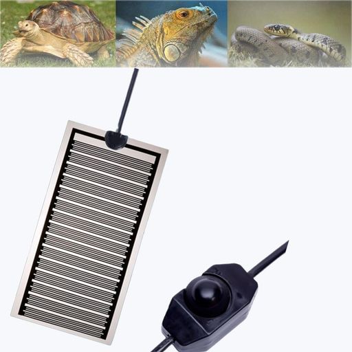 爬虫類パネルヒーターハムスターマルチパネルヒーター回転スイッチ温度調整爬虫類用シートヒーター両生類爬虫類ヒーターシート加熱マットペット用ヒーターピタリ適温プラス小動物・…