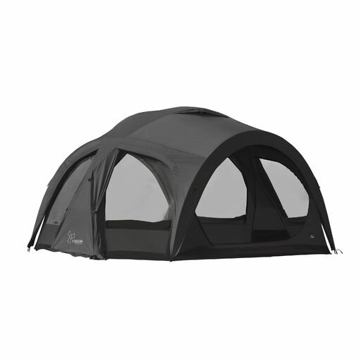 VIDALIDOドームテントシェルターテントridgetent拡張寝室テント4-6人用幅350cmリビングルーム4シーズン..