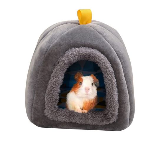 MUYYIKAハムスターハウスデグーモルモッ小動物ベッド家寝袋寝床布製チンチラハリネズミフェレットモモンガシマリスおもちゃふわふわ柔らかい可爱い暖かいベッド休憩所遊び場巣箱寒さ…