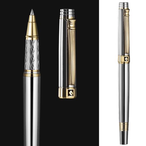 樂天商城 - ボールペン 高級, 男性の女性KEYZOR- 24K ゴールド仕上げの見事な豪華なペン シュミット インク リフィル、最高のローラー ボールペン ギフトセット メンズ,プレミアム 誕生日プレゼント ギ…