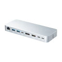 サンワサプライ USB TYPE-Cドッキングステーション マグネット搭載 HDMI/DISPLAYPORT出力対応 USB-CVDK9(2)