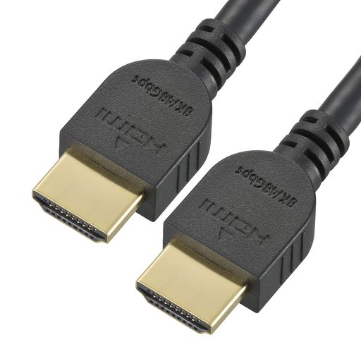 【 特 長 】● 8K(60P)/4K(120P)/2K対応、最大48Gbpsの超高速で高画質・高音質のデジタル信号を伝送します● Ultra High Speed HDMI Cable規格認証商品 ● Dynamic HDR対応で映像フレームごとに適切な明るさとコントラスト(動的明暗)を表現できます● eARCで高ビットレート(192kHz24-bit)と非圧縮の5.1chと7.1ch音声に対応します ● HDMIイーサネットチャンネル(HEC)対応● 大口径銅線と3重構造の金属シールド採用で外来ノイズを低減し高遮蔽性を実現● 端子部分に24金メッキを採用、さびに強く経年劣化を防ぎます● 広色域BT.2020対応● 鉛を含まない、環境にやさしい無鉛はんだを使用 【 仕 様 】■ コネクター形状:HDMIプラグ(Aタイプ)左右二重線矢印HDMIプラグ(Aタイプ)■ ケーブル長:1.5m※ 8K(最大速度48Gbps)で伝送するには機器側の対応が