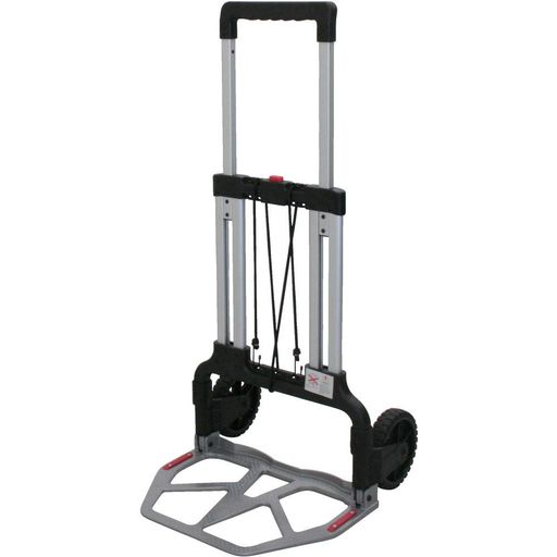 Rakuten - トラスコ中山(TRUSCO)折りたたみキャリーカート100kgタイプグレー340x480mm全長1080mmTAC-100