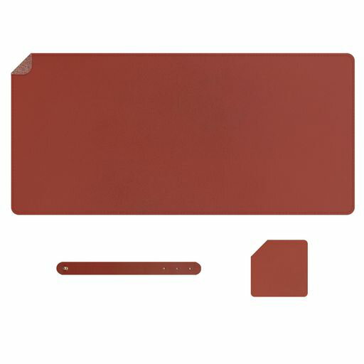 MusiinプレミアムPUレザーデスクマット音楽スタジオ用–柔らかい折りたたみ式表面無料のコースター付き..