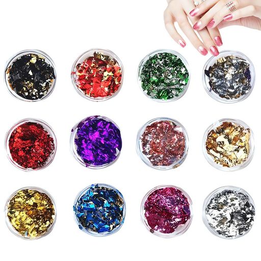 ホイル金箔デコレーション金箔ネオンフレーク素材手芸封入パーツネイルレジンネイルアートラメフィルム..