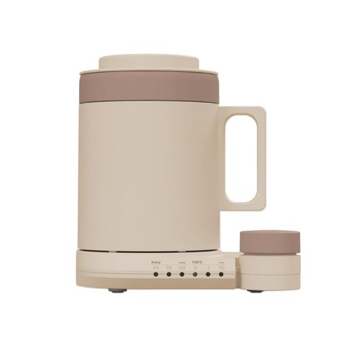 THANKO 丸洗い可能 電気ケトル 電気ポット 湯沸かし マグカップ型 本格白湯も飲み物も「沸かして飲めるマグケトル」(ブラウン)