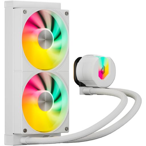 【放熱効率に優れた】*240mmARGB水冷システムで、長さ277mm高性能ラジエーターを搭載、熱源を分離したポンプを採用し、ポンプを熱源から隔離することにより、効率的な放熱を実現します。*アルミニウム製ラジエータ、高密度の熱放散フィンで表面積を増し、効率よく放熱します。オール白系のゲーミングPCに最適な水冷CPUクーラ、発熱したCPUを効率的に放熱します。 【耐久性高】*熱伝導性に優れる銅製ベースプレート、広い面積でCPUの発熱を素早く冷却します。高い冷却性能に加え耐久性にも優れています。*長さ380mmのチューブには、クーラントの蒸発を防ぐ素材を採用。全体をメッシュで補強することにより、耐久性を高めています。長期的に優れたCPU冷却を確保する。 【鮮やかなARGB発光簡易液冷】*アドレサブル RGB LED高静圧水冷ヘッド、水冷ヘッドにアドレサブルRGB LEDファンを搭載、最大3100プラスマイナス10%rpm動作範囲で、低振動で動作するだけでなく、長く優れたCPU冷却を保証します。
