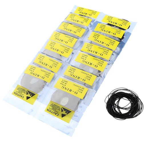 腕時計Oリングガスケットキット約950ピース防水全3サイズ-0.7mm