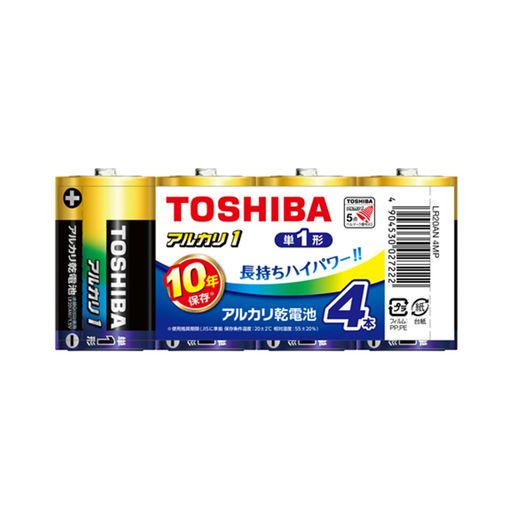 (TOSHIBA) 륫괥 ñ1 4 1.5V 侩10ǯ ϳɻ߹¤ 륫1 ޤȤѥå LR20AN 4...