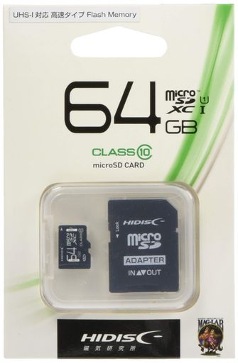 MAG-LAB HIDISC MICROSDXC 64GB CLASS10 UHS-1б SDѴץ/դ HDMCSDX64GCL10UIJPZ