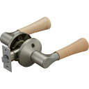マツ六(Mazroc)レバー錠エクレ兼用取替バリアフリーレバー錠空錠EL5060-1MW-NSNCNシルバー+Nクリア木製レバー