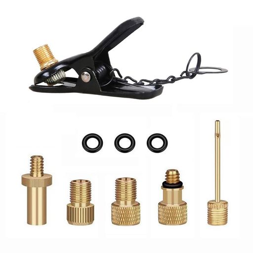 YFFSFDC バルブアダプター 6種セット 自転車バルブ 変換アダプター 空気入れ 仏式/米式/英式変換 ポンプパーツ 自転車用 タイヤ用 ボール用 バルブコンバーター ボール用空気針