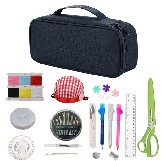 Sewing Sets - Lofthestar裁縫セットソーイングセットソーイングセット大人裁縫セット小学生裁縫道具女の子男の子小学校ソーイングセット携帯家庭用裁縫道具セット裁縫練習ブルー