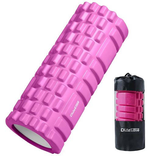 Rakuten - DiazEaseフォームローラー筋膜リリース収納バッグ300KG耐荷重グリッドフォームローラーヨガローラーヨガポール筋膜ローラートレーニングスポーツ割れない3種類凹凸の設計ヨガポールEVA素…