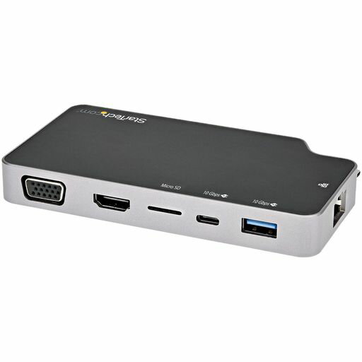樂天商城 - StarTech.comUSBマルチハブ/USB-C/1画面/4K30HzHDMI/VGA/100WPD/LAN/mSD