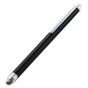 エレコム タッチペン スマホ・タブレット用 抗菌 導電繊維タイプ ペン先交換可能(別売り P-TIPS03) ブラック P-TPS03ABBK(2)
