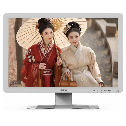 19インチホワイトCCTV液晶モニター防犯カメラディスプレ画面1440x900解像度多機能接続サポートHDMIAVBNCVGAUSB入力PCLEDモニター日本語対応