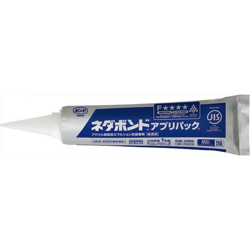 木工 使いやすく、引火性のない水性強力タイプ。 低温作業性に優れる。 個装形態:アルミパック 性状:アクリル樹脂系エマルション形 標準使用量(塗布量):15~20m/本