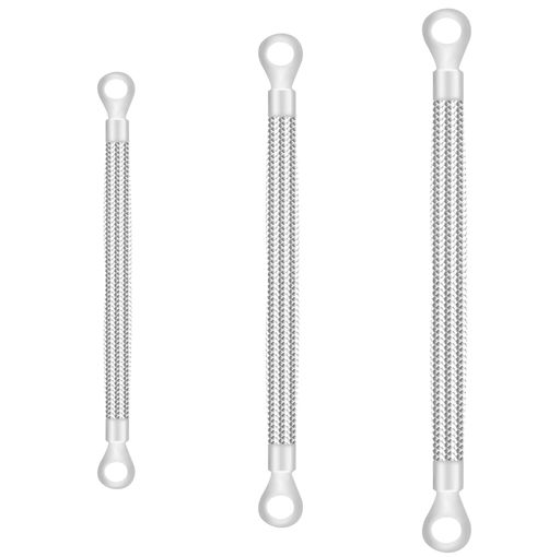 【セット内容と主要仕様】リングエンド内径8mm、平型ピン端子、メッキ済ワイヤー8sq、M8ボルト端子を採用。200mm、250mm、300mmの3サイズセットです。導電性に優れた錫メッキ銅製で、接続が強固で耐久性抜群です。※ご購入前には、取り付け箇所から車体アースまでの距離およびお使いのボルトサイズのご確認をお願いいたします。 【優れた導電性能と接続安定性】高導電性錫メッキ銅製で、通電性と耐腐食性に優れています。黄銅メッキ端子は接続を確実に固定し、抵抗が低く、強力な導電性能を実現します。ケーブルトレイ、配電盤、漏電保護回路などの接地接続に最適です。 【柔軟性と帯電防止設計】編組構造により柔軟で曲げやすく、車両内での取り回しが容易です。優れた帯電防止および接地機能で、静電気の蓄積を効果的に解消し、車内電子機器を保護します。 【汎用性の高い応用範】ボンネットとエンジンモジュール間の接続に使用され、エンジンの安定動作をサポートします。ほとんどの乗用車、トラック、SUV、RVなど幅広い車種に対応可能です。 【簡単設置と利便性】既製の設計で加工不要、直ちに取り付け可能。時間と手間を省き、操作も簡単です。