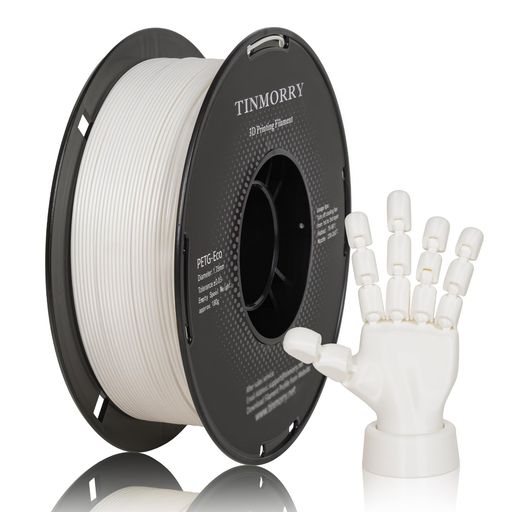 フィラメントPETG1.75mm【TINMORRY】300mm/s高速PETG3Dプリンター用フィラメント1.75mm1Kgクールホワイ..