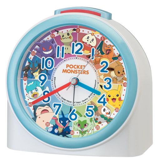 CASIO - セイコークロック目覚まし時計置き時計クオーツ時計キャラクターポケットモンスター白125x125x73mmCQ426W
